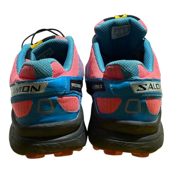 Salomon Speedcross 3 Trail Running Shoes Pink Blue White Women's Size 8 - Picture 5 of 8